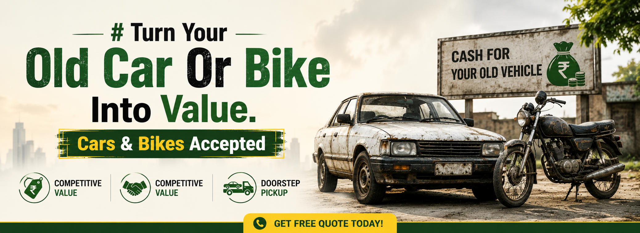 Scrap Vehicle Solution — Car and bike scrapping service